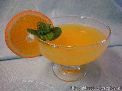 Gelatina de taronja amb stevia